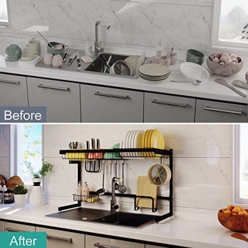 KUFA Over Sink Dish Drying Rack for Kitchen Organization