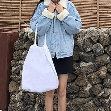 Ainangua Winter Sherpa Denim Jacket for Women