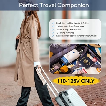 Newbealer 1200W Handheld Travel Steamer for Clothes