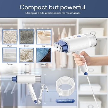 Newbealer 1200W Handheld Travel Steamer for Clothes