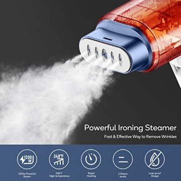 Newbealer 1200W Handheld Travel Steamer for Clothes