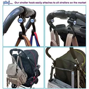 Versatile PBnJ Stroller Hooks for Busy Parents & Shoppers