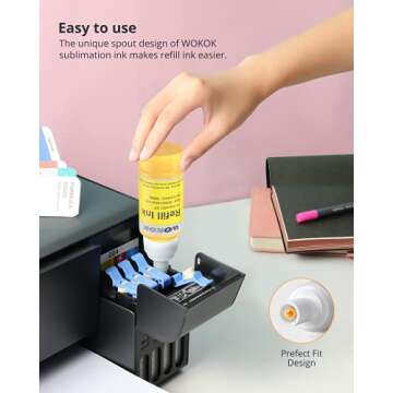 WOKOK Sublimation Ink Refill for EcoTank Printers