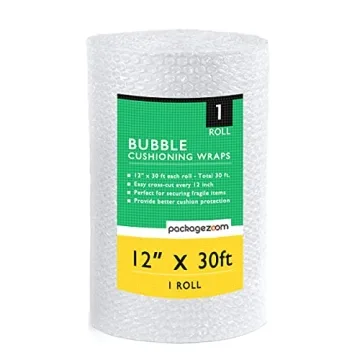 12 inch x 30 ft Bubble Cushioning Wrap, Perforated Every 12" Protective Packing Moving & Shipping Su...