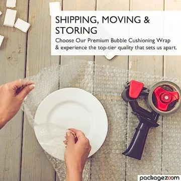 12 inch x 30 ft Bubble Cushioning Wrap, Perforated Every 12" Protective Packing Moving & Shipping Supplies for Boxes & Fragile Items