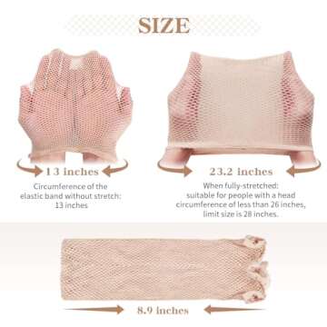 Dreamlover Mesh Wig Cap, Nude Wig Hair Caps for Women, 3 Pieces