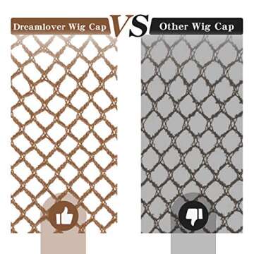 Dreamlover Mesh Wig Cap, Nude Wig Hair Caps for Women, 3 Pieces