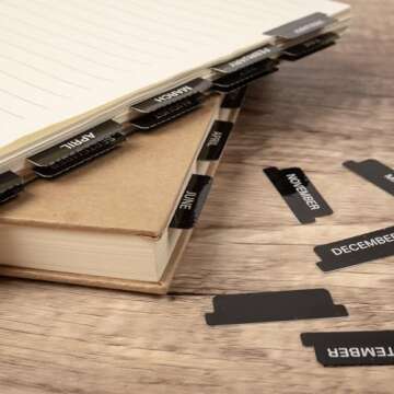 Laminated Monthly Planner Stickers for Easy Organization