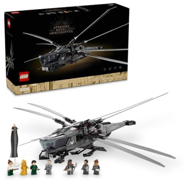 LEGO Icons Dune Atreides Royal Ornithopter 10327, Collectible Dune Inspired Model for Build and Disp...