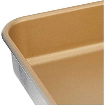 Nordic Ware 9x9 Aluminum NonStick Cake Pan for Perfect Baking