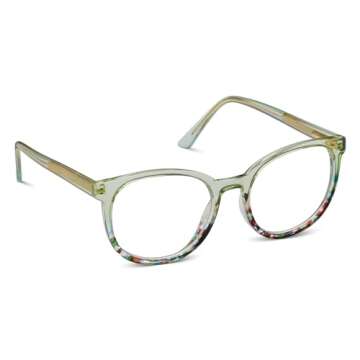 Peepers by PeeperSpecs Oprah's Favorite Women's That's a Wrap Round Blue Light Blocking Reading Glas...
