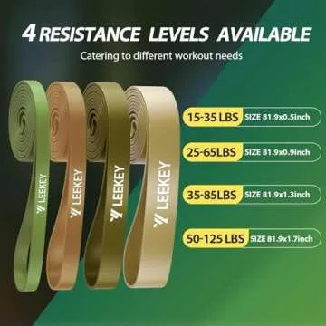 LEEKEY Resistance Bands, Exercise Bands Pull Up Assist Bands - Workout Bands Set - Mobility Band Pow...