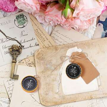 Stylish 60 Pcs Compass Wedding Favors Set for Events