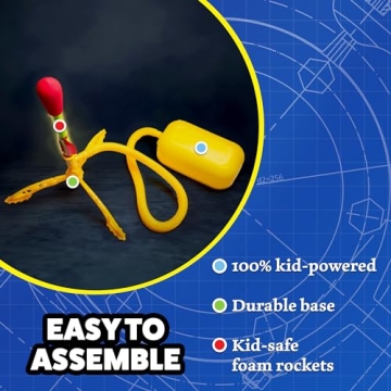 Stomp Rocket Ultra LED Launcher - Fun Outdoor Toy for Kids