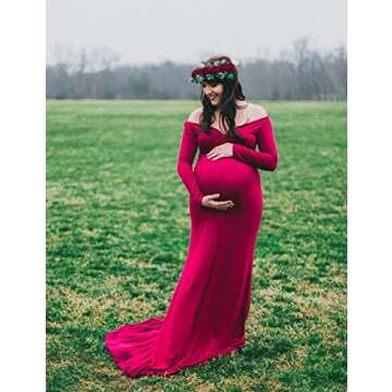 Elegant Maternity Gown for Photoshoots | JustVH