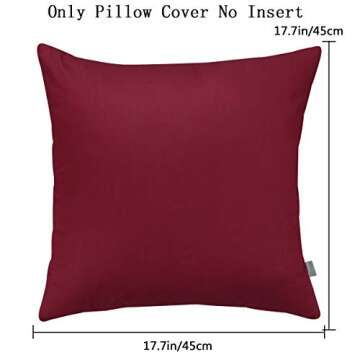 Thmyo 100% Cotton Pillow Covers for DIY Decor, 4-Pack