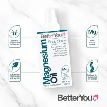 BetterYou Magnesium Oil Body Spray - Fast-Absorbing Muscle Relief