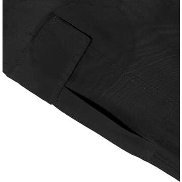 Avanova Women's Cargo Pants with Pockets Casual Loose Drawstring Waist Long Pants Black Small