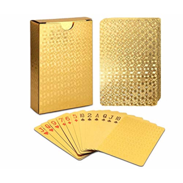 EAY Gold Waterproof Playing Cards - Perfect for Parties and Games