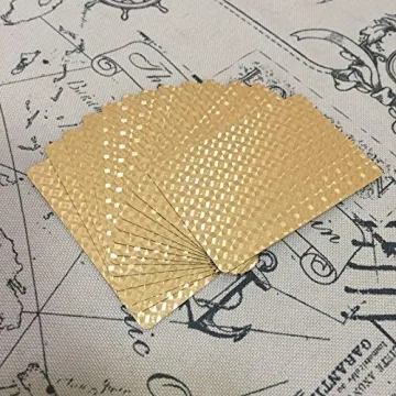 EAY Gold Waterproof Playing Cards - Perfect for Parties and Games