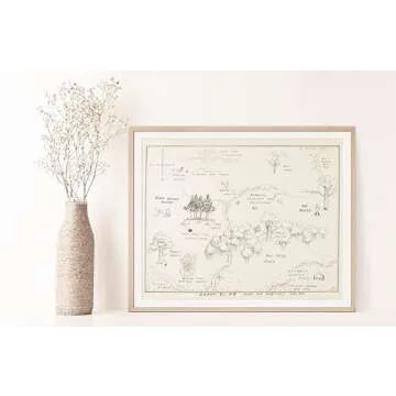 Winnie The Pooh Hundred Acre Wood Map Art Print 11x14 Unframed
