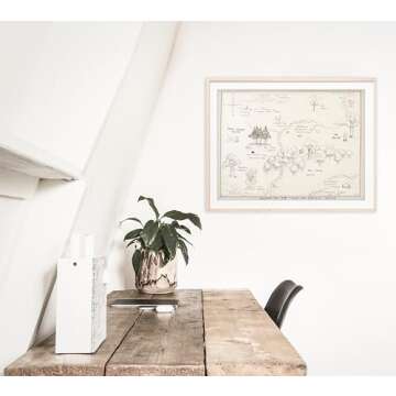 Winnie The Pooh Hundred Acre Wood Map Art Print 11x14 Unframed