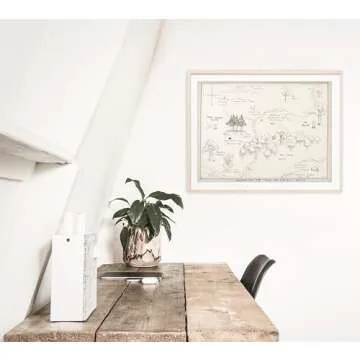 Winnie The Pooh Hundred Acre Wood Map Art Print 11x14 Unframed