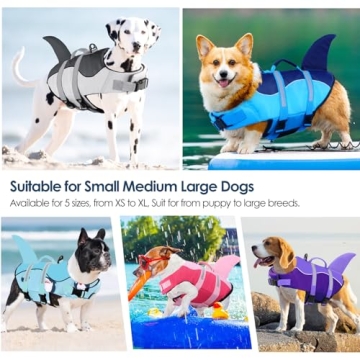 AOFITEE Dog Life Jacket High Flotation for Dogs