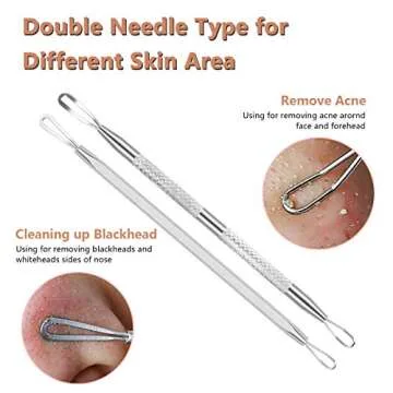 Pimple Popper Tool Kit for Blackhead and Acne Removal