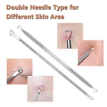 Pimple Popper Tool Kit for Blackhead and Acne Removal