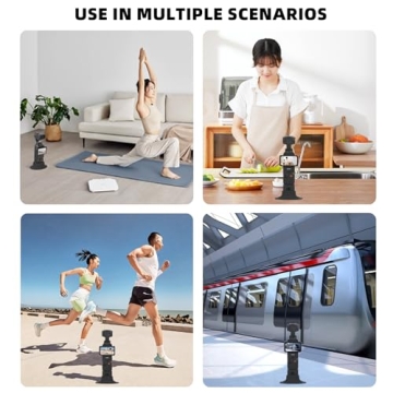 BRDRC Pocket 3 Stand Base Mount, Desktop Support Bracket Stable Non-Slip Support Expansion Adapter for DJI Osmo Pocket 3 Creator Combo Handle Accessories