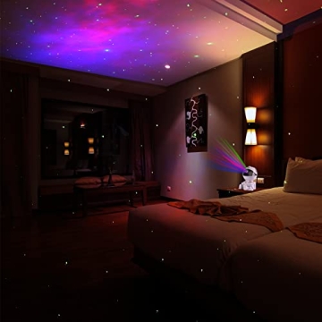 SEVEYEE Mini Astronaut Galaxy Projector Night Light Remote