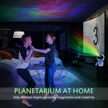 SEVEYEE Mini Astronaut Galaxy Projector Night Light Remote