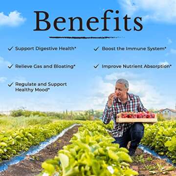 VITALITOWN Probiotics 120 Billion CFUs | 36 Strains, with Prebiotics & Digestive Enzymes for Men Women | Shelf Stable | Digestive Health & Immune Support | Vegan, Non-GMO | 30 Delayed Release Veg Caps