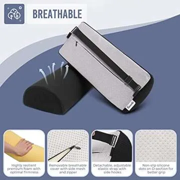 Tusscle Lumbar Support Pillow for Office and Car Use