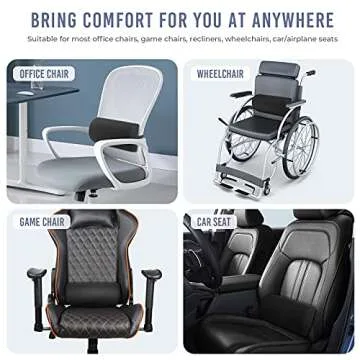 Tusscle Lumbar Support Pillow for Office and Car Use