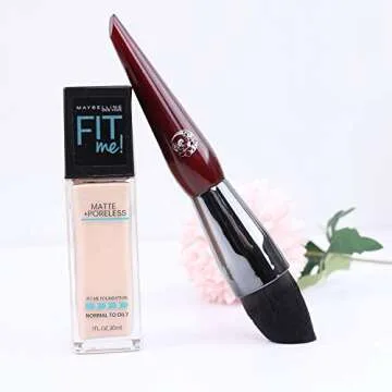 ENERGY Concealer Makeup Brush Tapered Kabuki Foundation Brush Best Eye Brush for Under Eye Concealing Blending Liquid Cream Powder Make Up for Full Coverage Cosmetic Applicator Soft Dense Synthetic