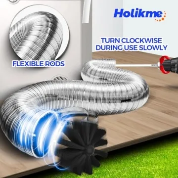 Holikme Dryer Vent Cleaner Kit Extends Up to 30 Feet
