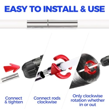 Holikme Dryer Vent Cleaner Kit Extends Up to 30 Feet