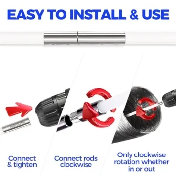 Holikme Dryer Vent Cleaner Kit Extends Up to 30 Feet