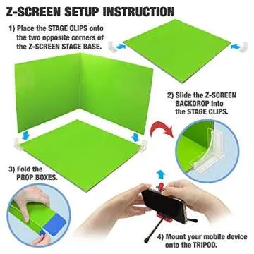 StikBot Zanimation Studio with Pet - Includes 2, 1 Horse, 1 Phone Stand and 1 Reversible Backdrop - in Eco-Friendly Packaging