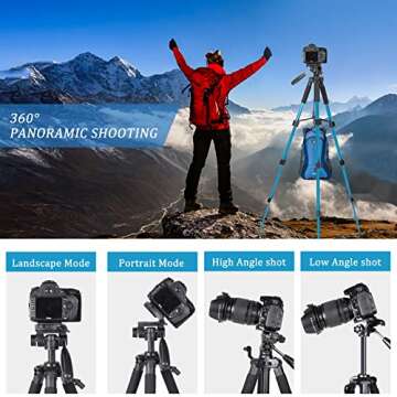 Portable 55-inch Camera Tripod Q111 - Lightweight & Versatile