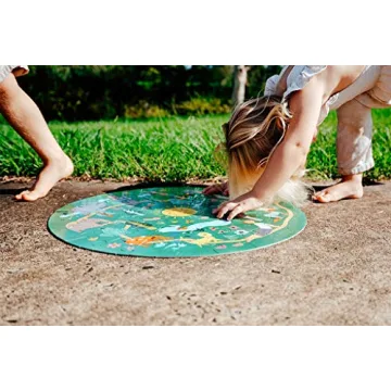 YOGi FUN Round Yoga Puzzle Games for Kids with Sun Salutation Yoga Poses