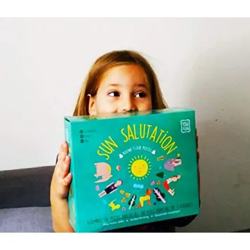 YOGi FUN Round Yoga Puzzle Games for Kids with Sun Salutation Yoga Poses