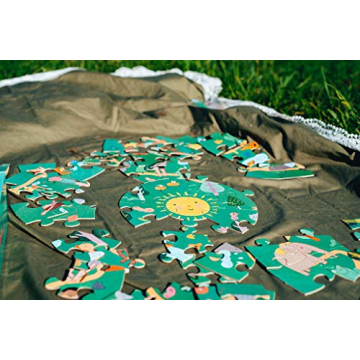 YOGi FUN Round Yoga Puzzle Games for Kids with Sun Salutation Yoga Poses