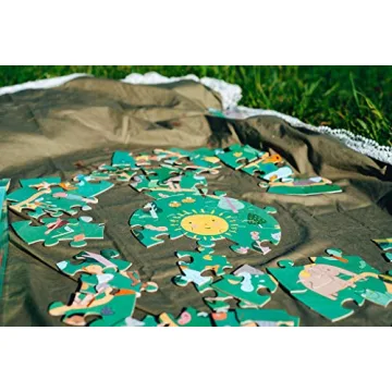 YOGi FUN Round Yoga Puzzle Games for Kids with Sun Salutation Yoga Poses