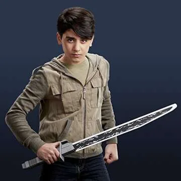 STAR WARS Mandalorian Darksaber Lightsaber Toy with Electronic Lights and Sounds, The Clone Wars for...