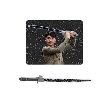 STAR WARS Mandalorian Darksaber Lightsaber Toy with Electronic Lights and Sounds, The Clone Wars for Kids Roleplay Ages 5 and Up, Multicolored, Standard (E9350)