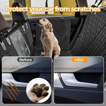Simple Deluxe Dog Car Seat Cover for All Vehicles