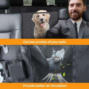 Simple Deluxe Dog Car Seat Cover for All Vehicles